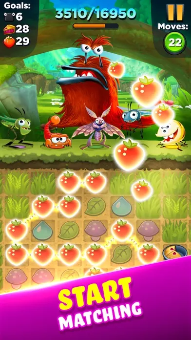 A level with several animated effects running